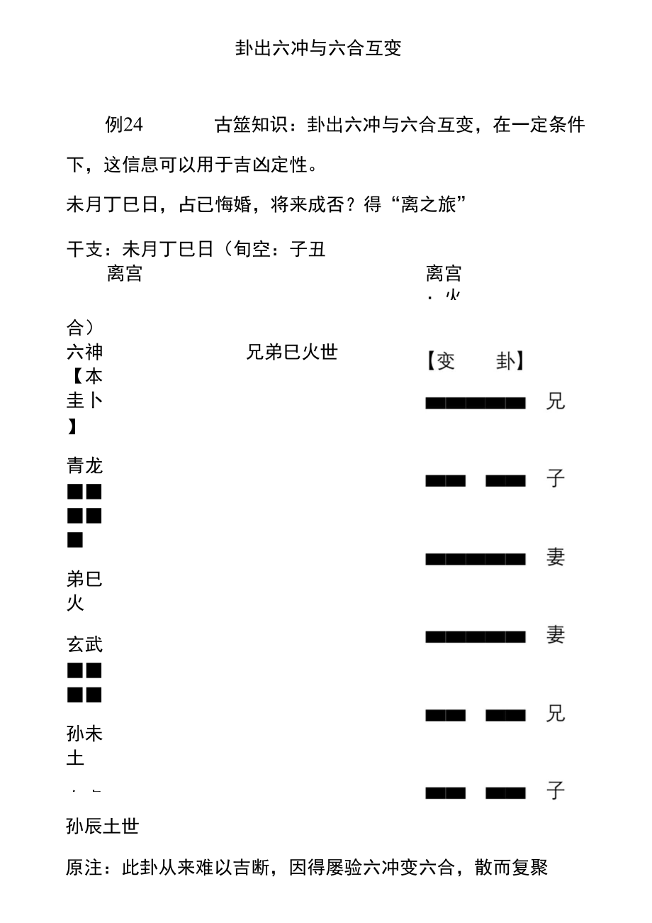 六爻日辰合动爻 2023/4/119:22星期六文章更新完毕开始阅读破法有二